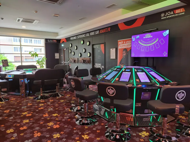 Gaming room with electronic terminals at Casino JOA de Bourbonne-les-Bains