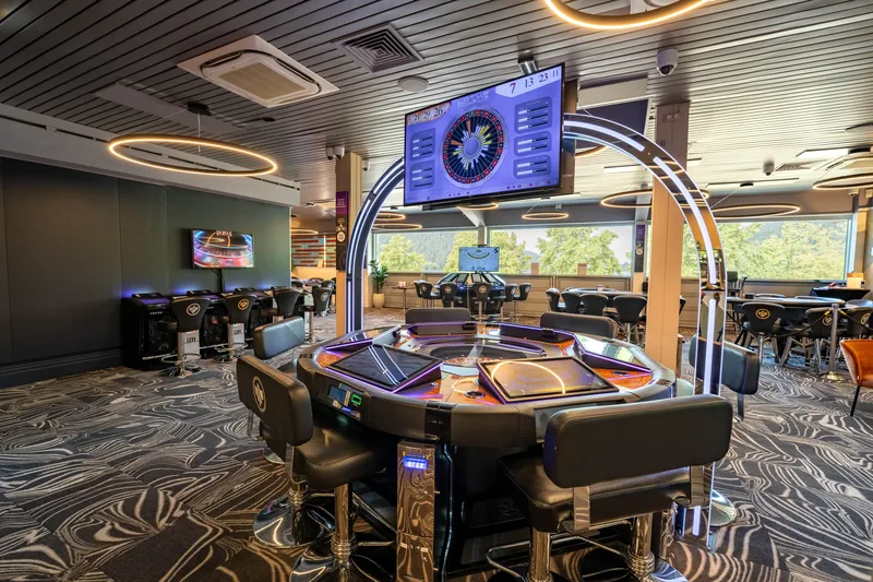 Electronic roulette area at Casino JOA de Gérardmer