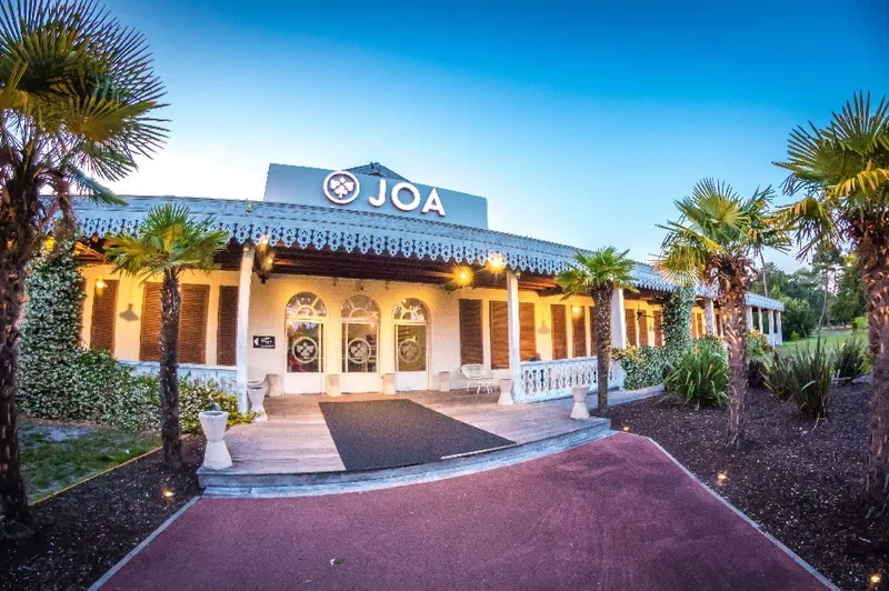 Columned front entrance to Casino JOA de Gujan-Mestras