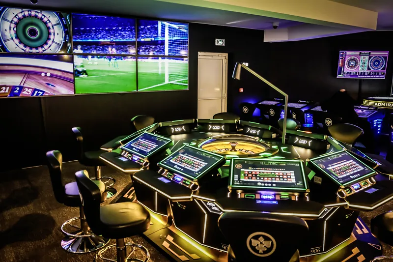 Stadium-style electronic gaming area at Casino JOA de Gujan-Mestras