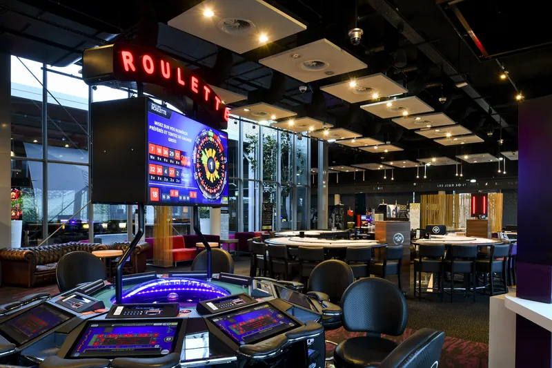 Electronic roulette hall at Casino JOA de Montrond-les-Bains