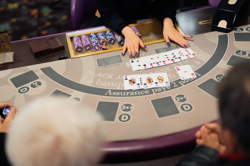 Card game in progress at Casino JOA de Saint-Brevin l'Océan