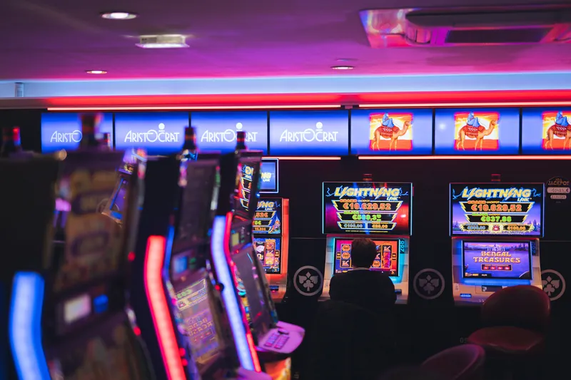 Neon slot machines at Casino JOA de Saint-Brevin l'Océan