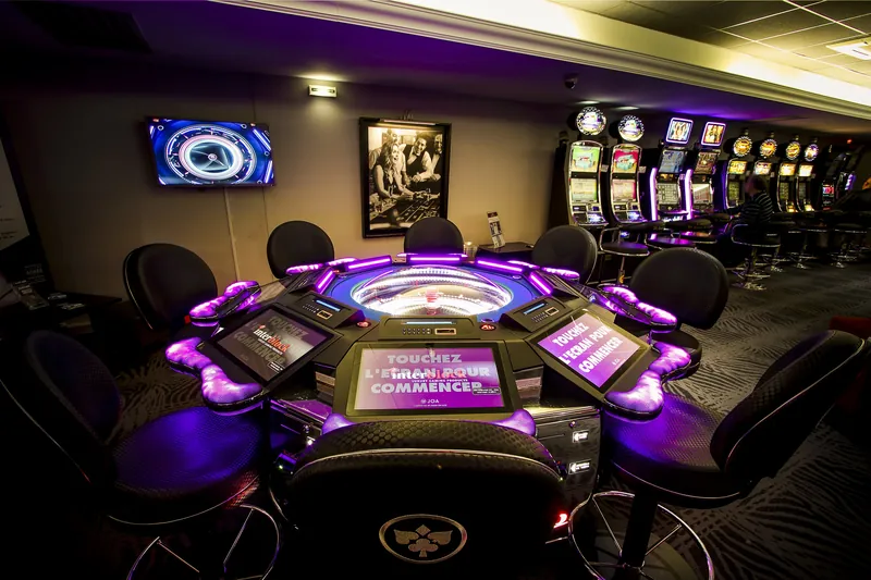 Electronic roulette station at Casino JOA de Saint-Jean-de-Luz
