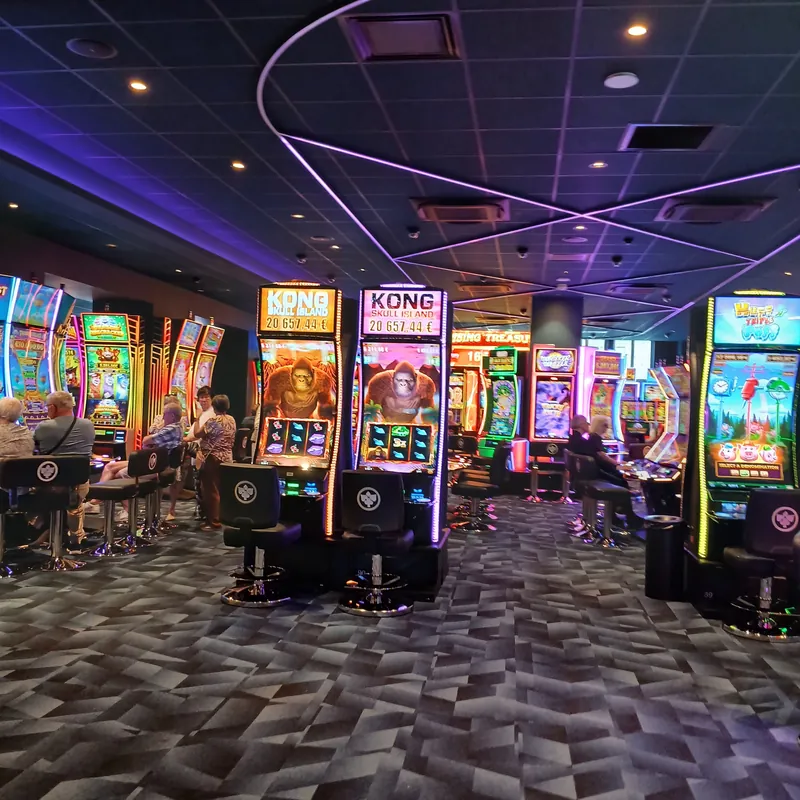 Modern slot machine hall at Casino JOA de Saumur