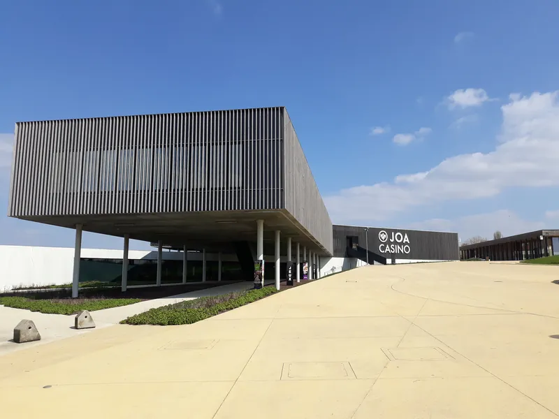 Angular modern facade of Casino JOA du Lac du Der