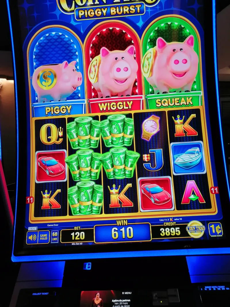 Machine colorée du Casino Partouche Évaux-les-Bains