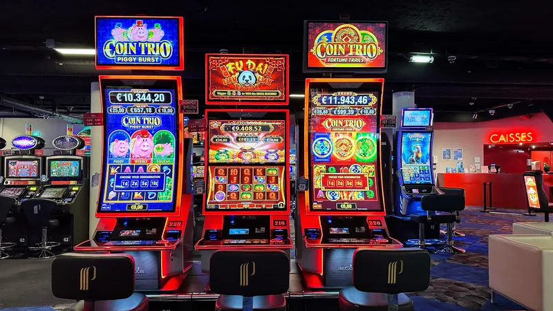 Trio de machines à sous au Casino Partouche Pléneuf-Val-André